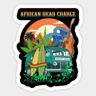 AFRICAN HEAD CHARGE SONG Sticker